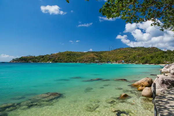 Taa Toh Lagoon, beautiful clear sky and stunning crystal clear water